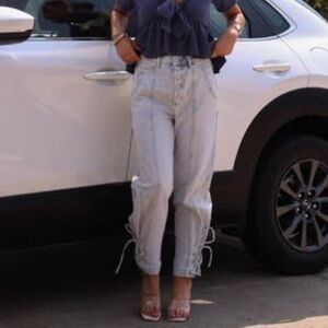 Stylish Light Blue Women's Jeans